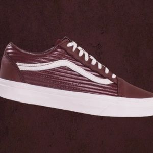 Vans Old Skool Moto Leather, Madder Brown/Burgundy